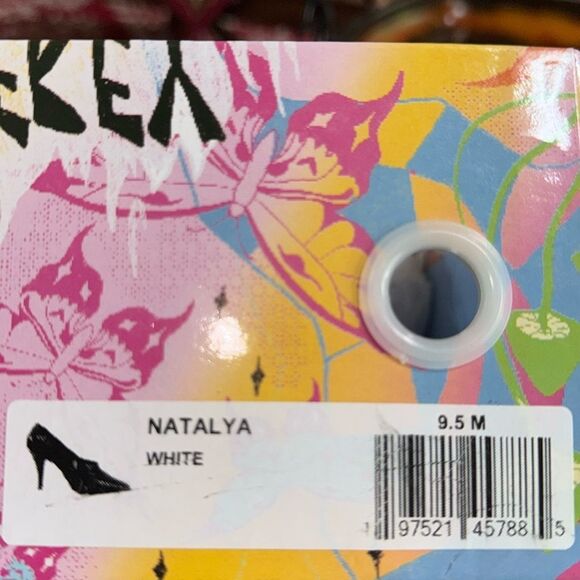 Jeffrey Campbell Women's Natalya Square Toe Pumps White Size9.5 - Picture 7 of 8